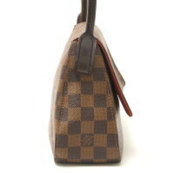 Louis Vuitton Looping Brown hand Bag Damier Ebene Shoulder Leather - Picture 5 of 7